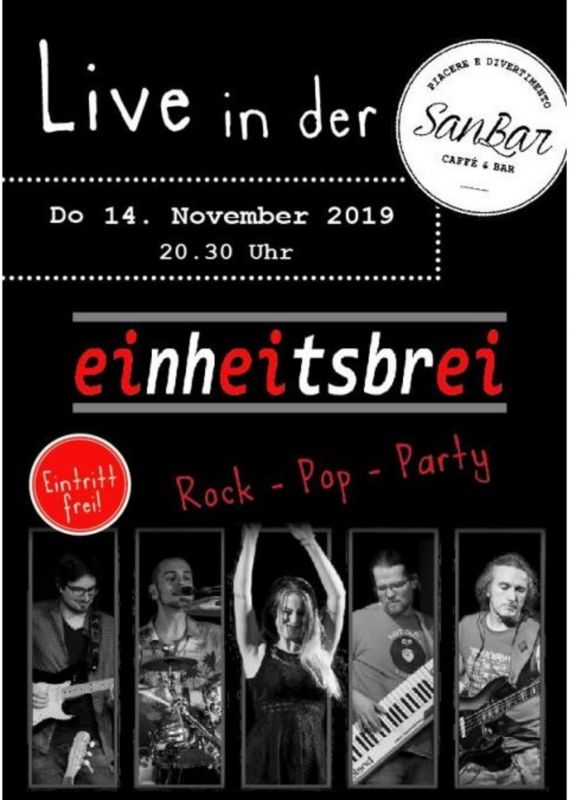 Event-Logo für »einheitsbrei« in der San Bar am 14.11.2019 um 20:00 Uhr in Graz