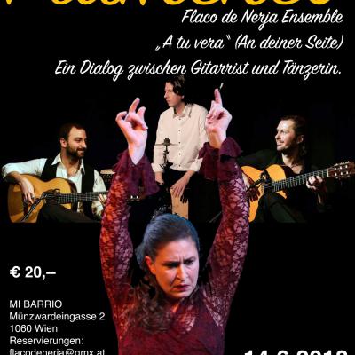 Bild 1 zu FLAMENCO-Flaco de Nerja Ensemble "A TU VERA" am 14. Juni 2018 um 20:00 Uhr, Mi Barrio (Wien)