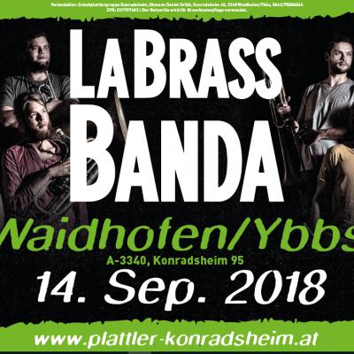 Bild 1 zu LaBrassBanda Live in Waidhofen/Ybbs am 14. September 2018 um 20:00 Uhr, Festzelt Hause 