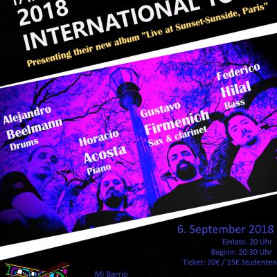 Tango Jazz Quartet: 2018 international Tour