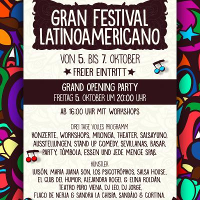 Bild 2 zu Gran Festival Latinoamericano am 07. Oktober 2018 um 16:00 Uhr, Mi Barrio (Wien)