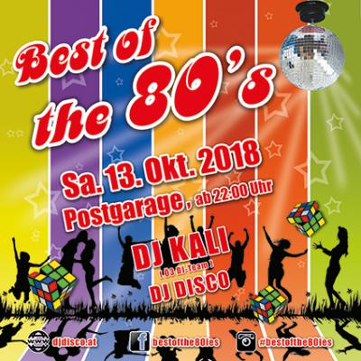 Bild 1 zu Best of the 80s am 13. Oktober 2018 um 22:00 Uhr, Postgarage (Graz)