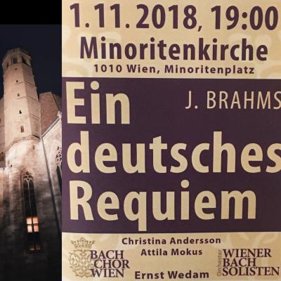 Bild 1 zu Ein deutsches Requiem. J. Brahms. BAchCHorWien am 01. November 2018 um 19:00 Uhr, Wiener Minoritenkirche (Wien)