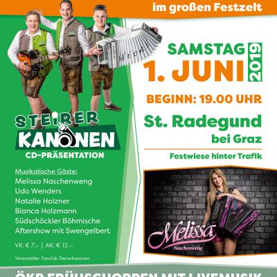 Bild 1 zu 1. Kanonenfest im großen Festzelt am 01. Juni 2019 um 19:00 Uhr, St.Radegund bei Graz  (St.Radegund bei Graz)