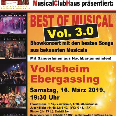 Bild 1 zu BEST OF MUSICALS - SHOWKONZERT VOL 3.0 am  um 19:30 Uhr, Volksheim Ebergassing (Ebergassing)