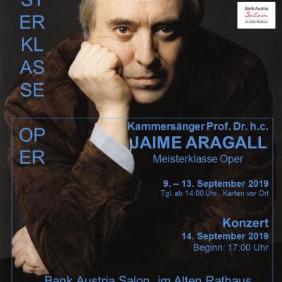Bild 1 zu Konzert Meisterklasse Kammersänger Giacomo Aragall am 14. September 2019 um 17:00 Uhr, Bank Austria Salon  (Wien)