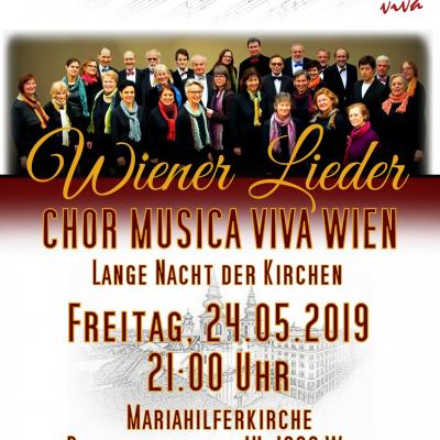 Bild 1 zu Wienerlieder am 24. Mai 2019 um 21:00 Uhr, Kirche Mariahilf (Wien)
