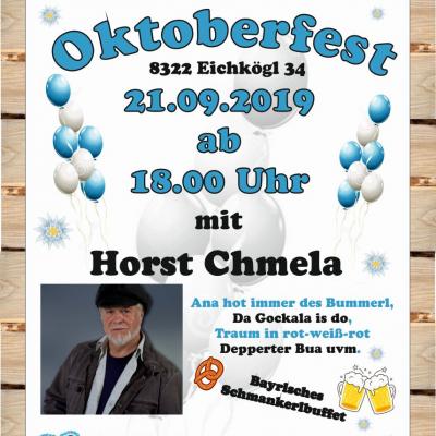 Bild 1 zu Oktoberfest in 8322 Eichkögl 34 am 21. September 2019 um 18:00 Uhr, Gmiatlich beinand in Eichkögl (Eichkögl)