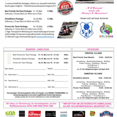 Bild 1 zu 2. F & Friends Kart Race  am 16. Mai 2020 um 09:00 Uhr,  Sportplatz  SC Herzogenburg (Herzogenburg)
