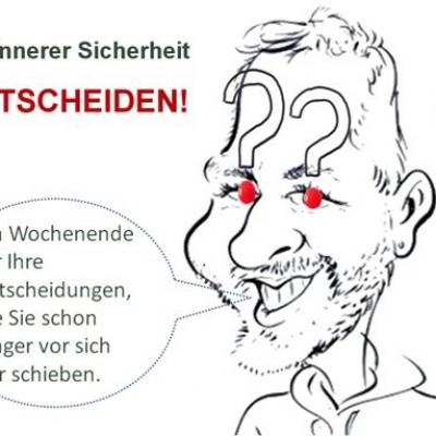Bild 1 zu Mit innerer Sicherheit ENTSCHEIDEN! in Wien am 03. Oktober 2020 um 10:00 Uhr, Franz Josef Weihs (Wien)