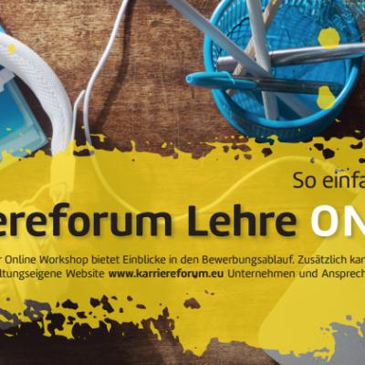 Bild 1 zu Karriereforum Lehre - ein rein digitales Erlebnis am 22. Oktober 2020 um 09:00 Uhr, Online Live Stream (Salzburg)