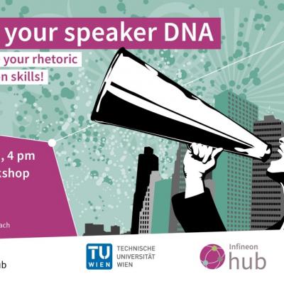 Bild 1 zu Workshop: Change your speaker DNA am 31. Mai 2021 um 16:00 Uhr, Online Workshop - Infineon Hub (Wien)