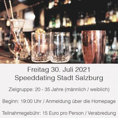 Bild 1 zu Speeddating Salzburg am 30. Juli 2021 um 19:00 Uhr, Stadt Salzburg (Salzburg)