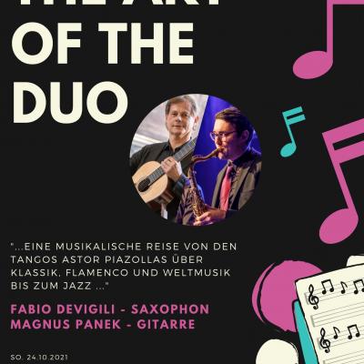 Bild 1 zu The Art of the Duo am 24. Oktober 2021 um 17:00 Uhr, Jakob-Summer-Saal (Fraxern)