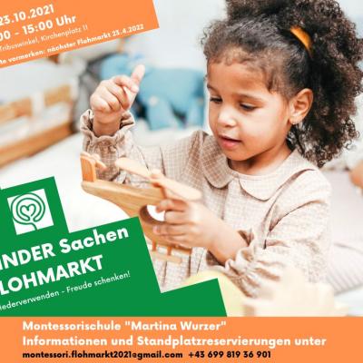 Bild 1 zu KINDER Sachen FLOHMARKT am 23. Oktober 2021 um 10:00 Uhr, Montessorischule Baden (Tribuswinkel)