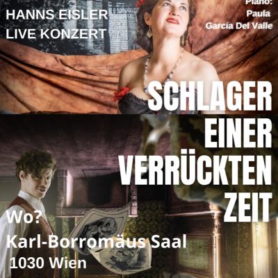 Bild 1 zu Brecht Lieder - Schlager einer verrückten Zeit am 22. Oktober 2021 um 18:00 Uhr, Karl Borromäus Festsaal (Wien)