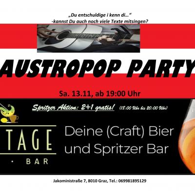 "Austropop Party" in der Vintage Bar