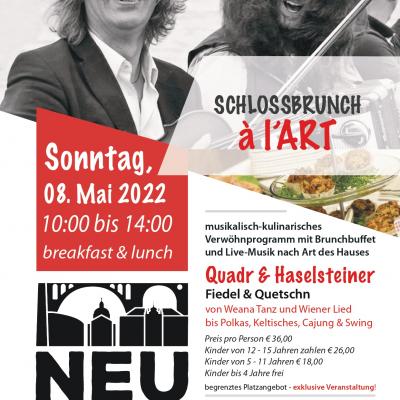 Bild 1 zu Schlossbrunch à l’ART - Muttertag im Schloss am 08. Mai 2022 um 10:00 Uhr, Gastwirtschaft SchlossNeubruck (Scheibbs)