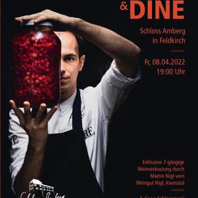 Bild 1 zu Wine and Dine  am 08. April 2022 um 19:00 Uhr, Schloss Amberg (Feldkirch)