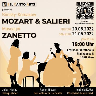 Bild 1 zu Mozart & Salieri meet Zanetto am 21. Mai 2022 um 19:00 Uhr, Festsaal im Billrothhaus (Wien)