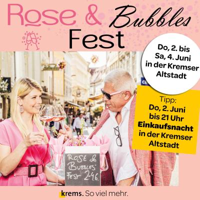 Bild 1 zu Rosé & Bubbles Fest und Einkaufsnacht am 02. Juni 2022 um 10:00 Uhr, Kremser Innenstadt (Krems an der Donau)