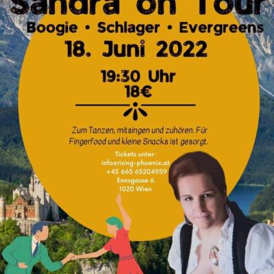 Bild 1 zu Sandra on Tour am 18. Juni 2022 um 19:30 Uhr, The Rising Phoenix (Wien)