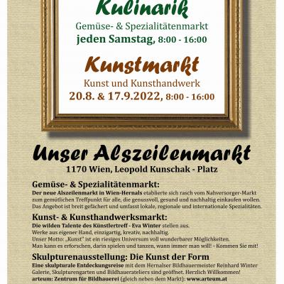 Bild 1 zu Kunst am Alszeilenmarkt am 20. August 2022 um 08:00 Uhr, Leopold Kunschak-Platz (Wien)