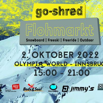 Bild 1 zu go-shred Wintersport Flohmarkt am 02. Oktober 2022 um 15:00 Uhr, Olympia World Tivoli (Innsbruck)