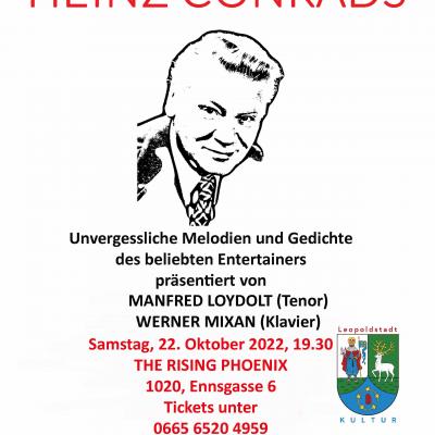 Bild 1 zu Erinnerungen an Heinz Conrads am 22. Oktober 2022 um 19:30 Uhr, The Rising Phoenix (Wien)