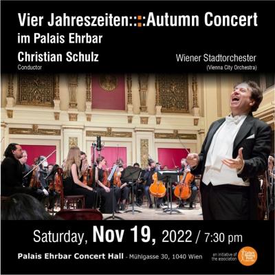 Bild 1 zu Vier Jahreszeiten Autumn Concert am 19. November 2022 um 19:30 Uhr, Palais Ehrbar Saal (Wien)