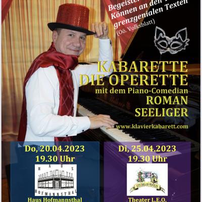 Bild 1 zu Kabarette die Operette am 25. April 2023 um 19:30 Uhr, Theater L.E.O. (Wien)