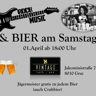 Rockmusik & Bier am Samstag