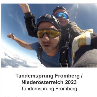 Fallschirm Tandemsprung Fromberg Niederösterreich