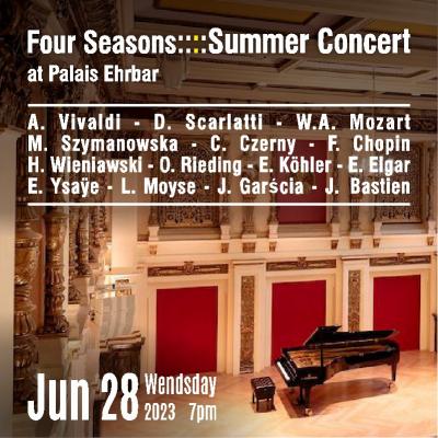 Bild 1 zu Four Seasons Summer Classical Music Concert am 28. Juni 2023 um 19:00 Uhr, Palais Ehrbar Saal (Wien)