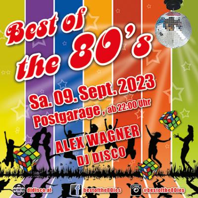 Bild 1 zu Best of the 80s am 09. September 2023 um 22:00 Uhr, Postgarage (Graz)