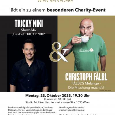 Bild 1 zu Tricky Niki & Christoph Fälbl - ein Charity-Event! am 23. Oktober 2023 um 19:30 Uhr, Studio Molière (Wien)