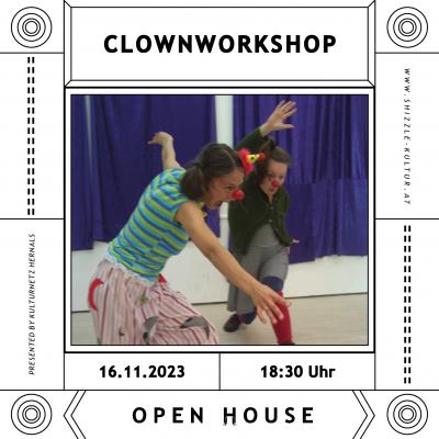 Bild 1 zu KNH-Open House: Clownerie Schnupperabend am 16. November 2023 um 18:30 Uhr, Kulturcafé Max (Wien)
