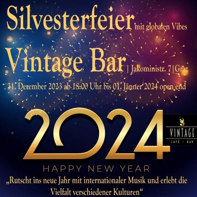 Bild 1 zu Silvesterfeier am 31. Dezember 2023 um 18:00 Uhr, Vintage Café Bar  (Graz)