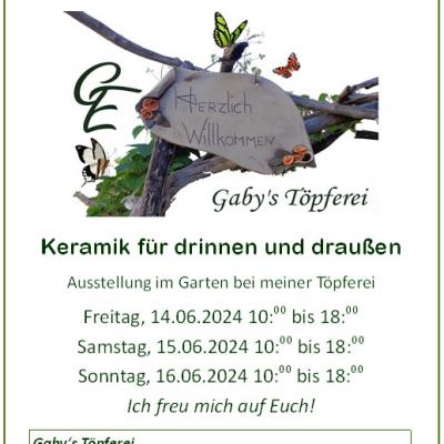 Bild 1 zu Frühlingstöpferausstellung am 16. Juni 2024 um 10:00 Uhr, Gaby's Töpferei (Attnang-Puchheim)