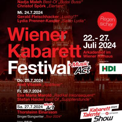 Bild 1 zu Andi Vitasek am 25. Juli 2024 um 19:30 Uhr, Arkadenhof im Wiener Rathaus (Wien)
