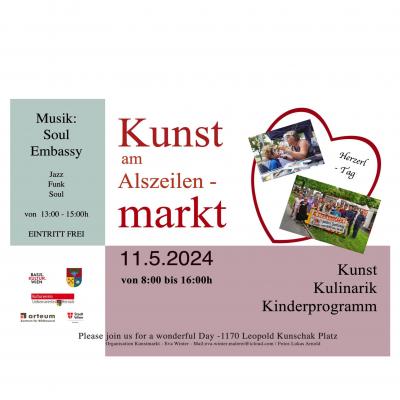 Bild 1 zu Kunst am Alszeilenmarkt am 11. Mai 2024 um 08:00 Uhr, Leopold Kunschak-Platz (Wien)