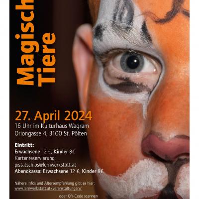 Bild 1 zu Magische Tiere am 27. April 2024 um 16:00 Uhr, Kulturhaus Wagram (Sankt Pölten)