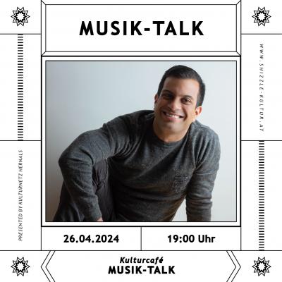 Bild 1 zu Musik-Talk mit Angel Hernández-Lovera am 26. April 2024 um 19:00 Uhr, Kulturcafé Max (Wien)