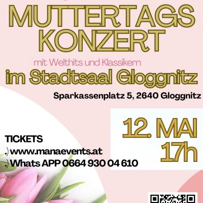 Bild 1 zu Muttertagskonzert  am 12. Mai 2024 um 17:00 Uhr, Stadtsaal Gloggnitz (Gloggnitz)