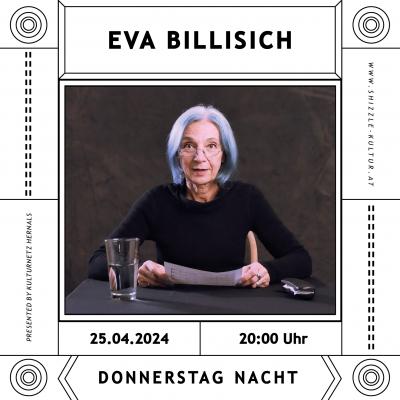 Bild 1 zu Donnerstag Nacht: Eva Billisich am 25. April 2024 um 20:00 Uhr, Kulturcafé Max (Wien)
