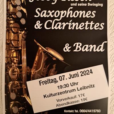 Bild 1 zu Josey Resch - Swinging Saxophones & Clarinettes am 07. Juni 2024 um 19:30 Uhr, Kulturzentrum Leibnitz  (Leibnitz)